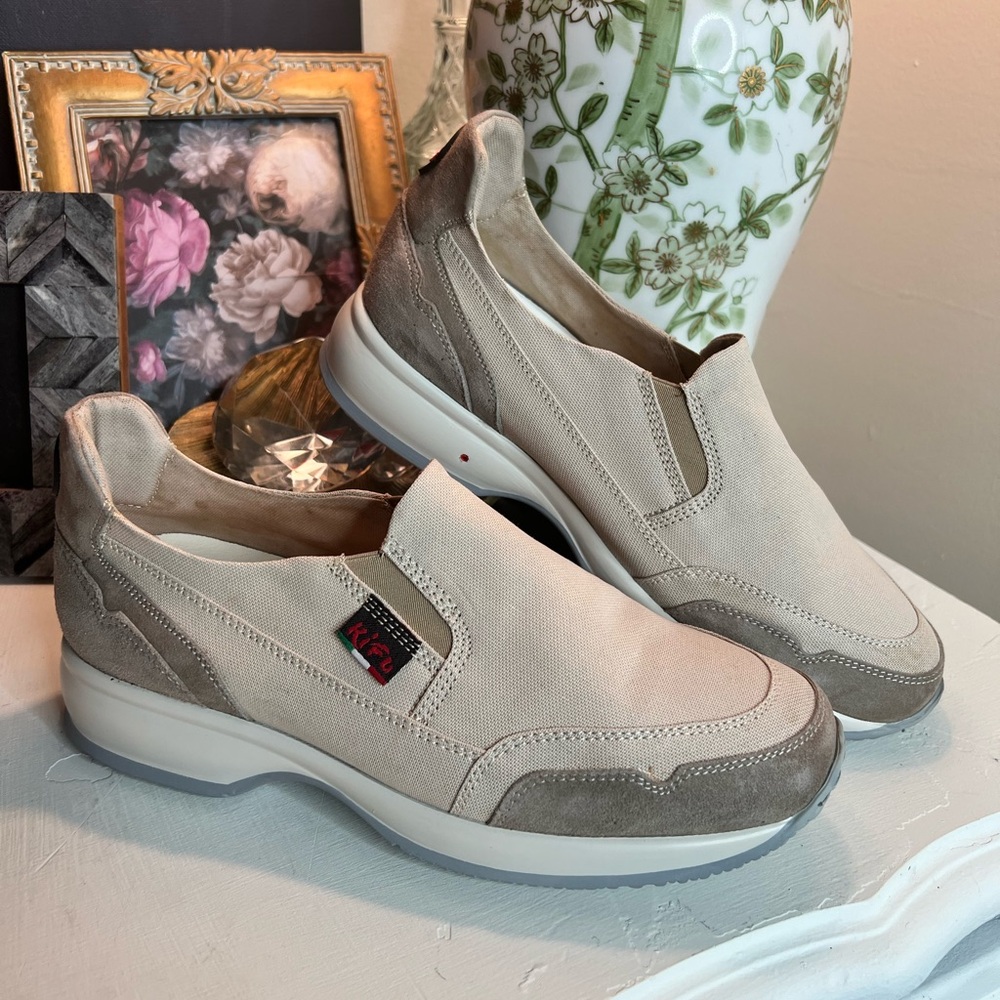 STONE HAVEN by SOLDINI Made In Italy Leather Trim Sneakers